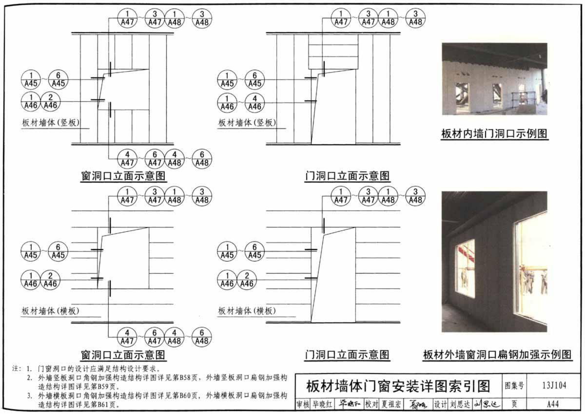 蒸壓加氣混凝土墻板窗口節點構造